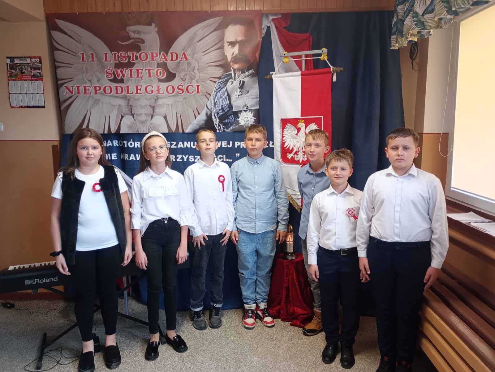 Narodowe Święto Niepodległości w Szkole Podstawowej w Biskupicach Zabarycznych