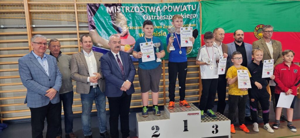 XXVI Mistrzostwa Powiatu Ostrzeszowskiego Zrzeszenia Ludowych Zespołów Sportowych w tenisie stołowym i XIX Memoriał im. Bronisława Mikołajewskiego