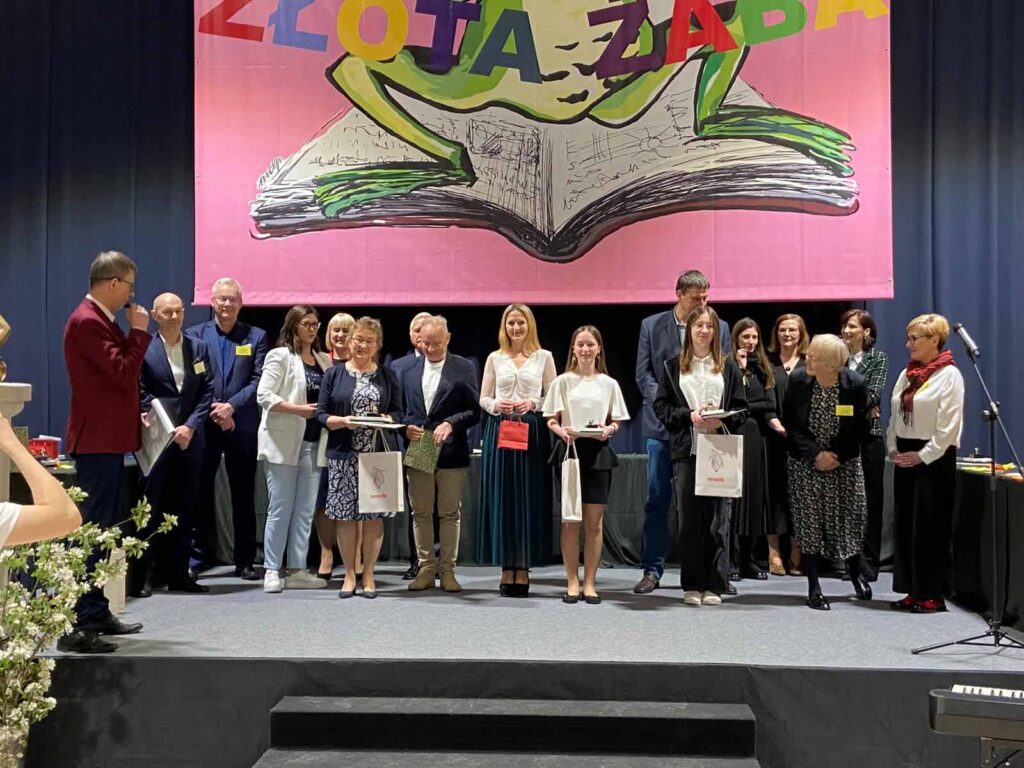 uroczystość ogłoszenia wyników Konkursu „Złota Żaba” 2023/2024 w Dziedzinie Matematyki oraz w Dziedzinie Języka Polskiego i Literatury.