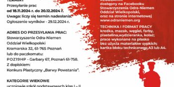 III edycja Konkursu Plastycznego „Barwy Powstania”