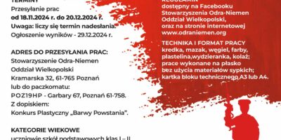 III edycja Konkursu Plastycznego „Barwy Powstania”