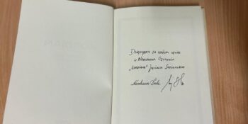 podziękowania od Prezydenta Rzeczypospolitej Polskiej Andrzeja Dudy za udział w Narodowym Czytaniu „Kordiana” Juliusza Słowackiego