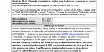 Ogłoszenie o naborze nr FEWP.09.02-IZ.00-005/25 (EFS+)