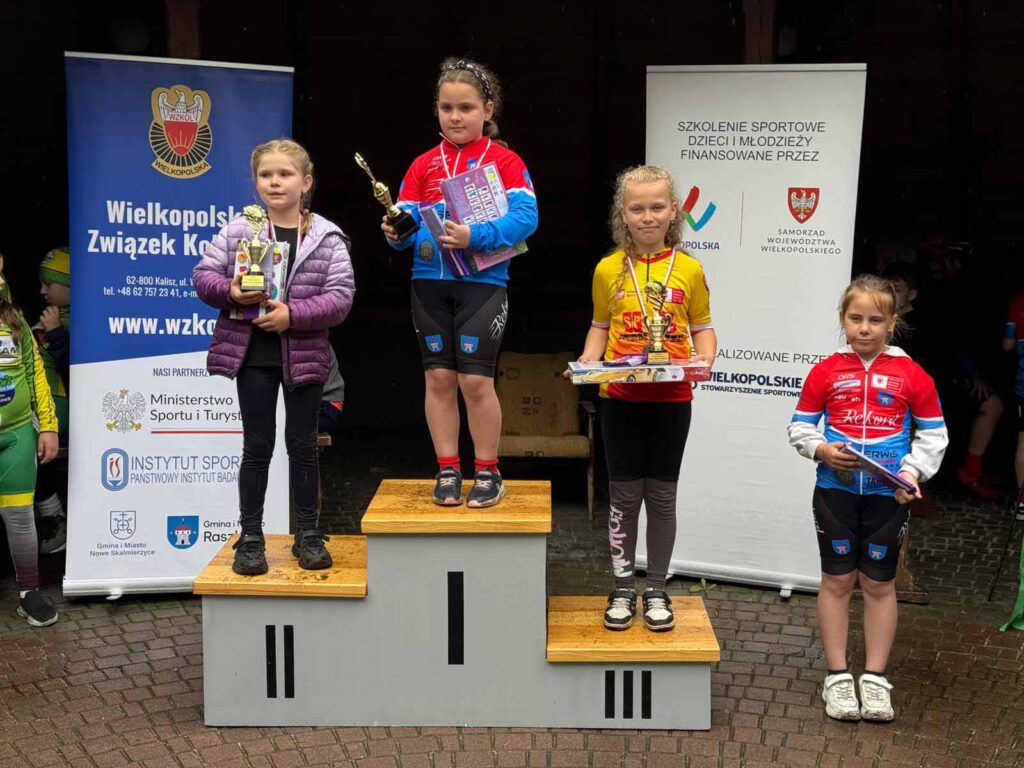 Uczniowie z Biskupic Zabarycznych błyszczą w wojewódzkich mistrzostwach Wielkopolski SP MTB
