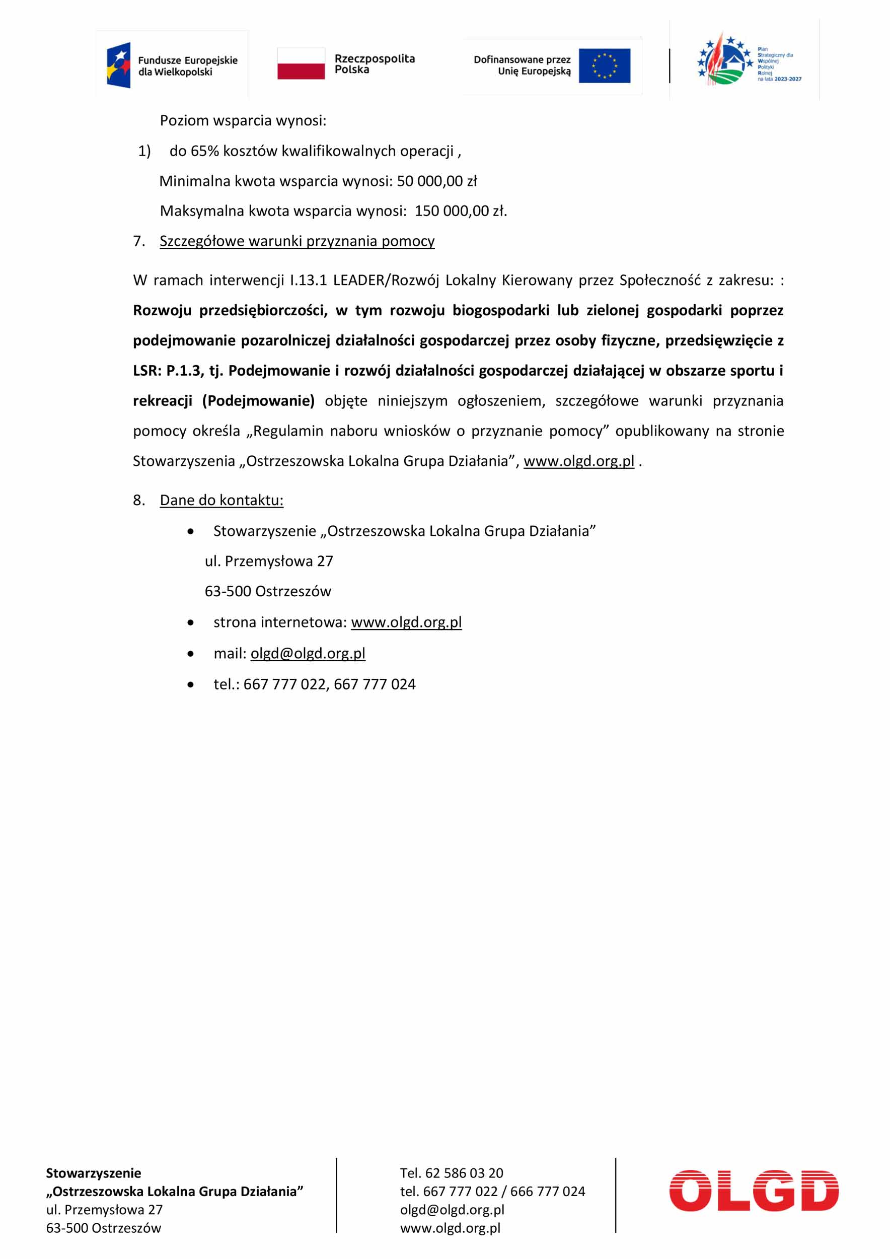 Ogłoszenie o naborze nr 2/2025 (436879) w ramach PS WPR 2023-2027