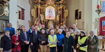 Celem wyprawy był zabytkowy Kościół Narodzenia Najświętszej Maryi Panny w Kotłowie