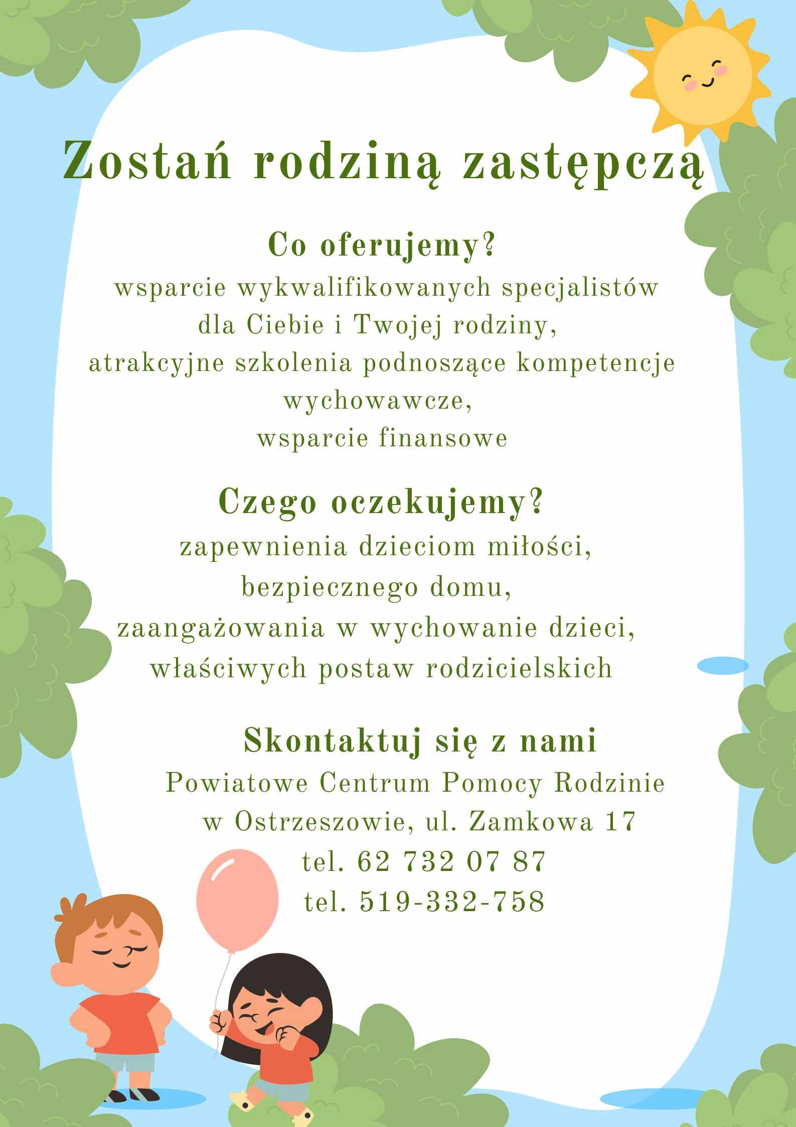 Zostań rodziną zastępczą