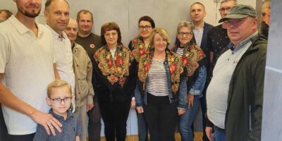 odbiór wyremontowanych toalet przy świetlicy wiejskiej w Kaliszkowicach Ołobockich