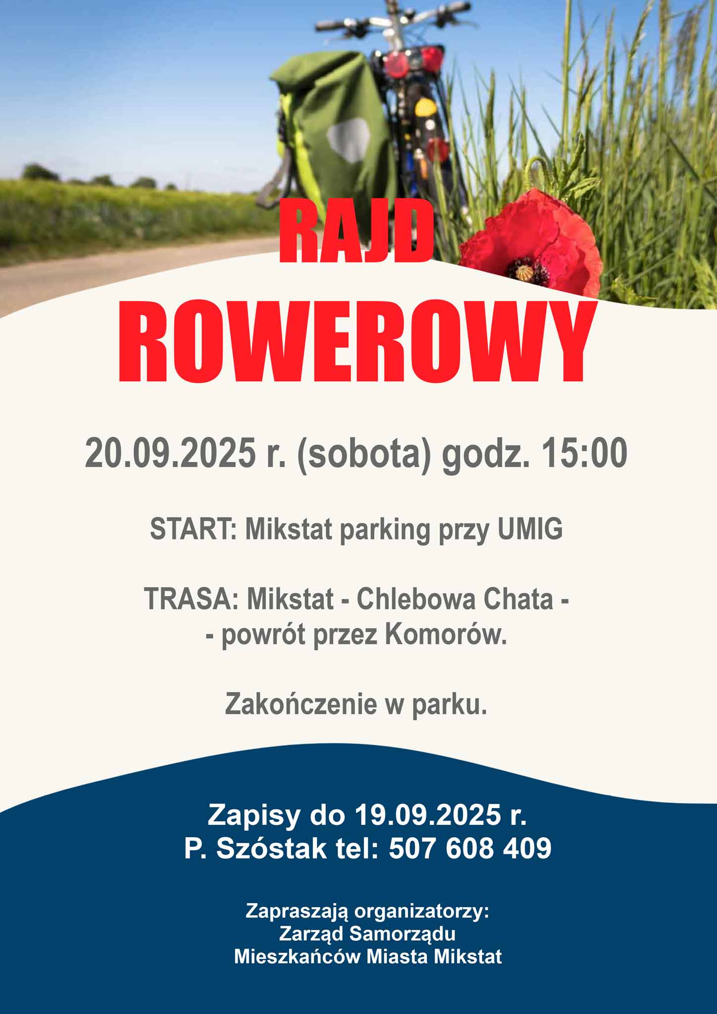 Zapraszamy na Rajd Rowerowy
