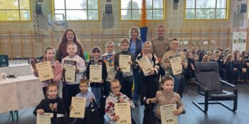 uroczystość wręczenia nagród laureatom konkursu ekologicznego „Papier, plastik, bio i szkło – segregacja to jest to”