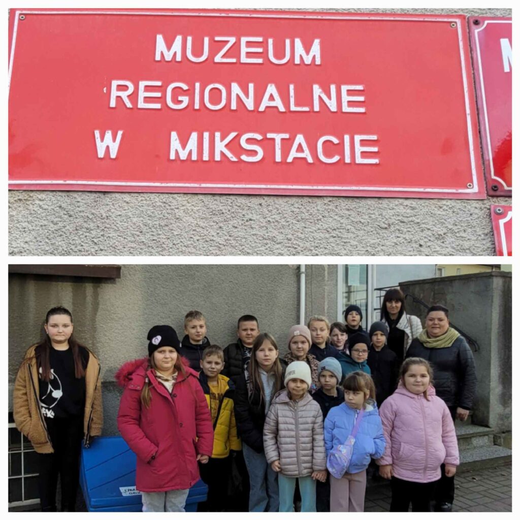 uczniowie klas I–III ze Szkoły Podstawowej w Biskupicach Zabarycznych odwiedzili Mikstat, biorąc udział w wycieczce edukacyjnej poświęconej historii miasta oraz lokalnemu dziedzictwu kulturowemu.