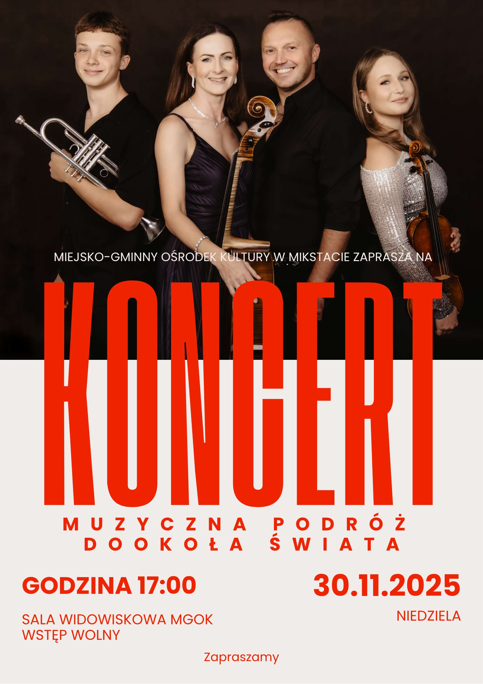 MGOK zaprasza na koncert