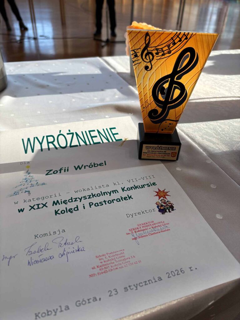 Sukces wokalny uczennicy Szkoły Podstawowej im. Ewarysta Estkowskiego w Mikstacie