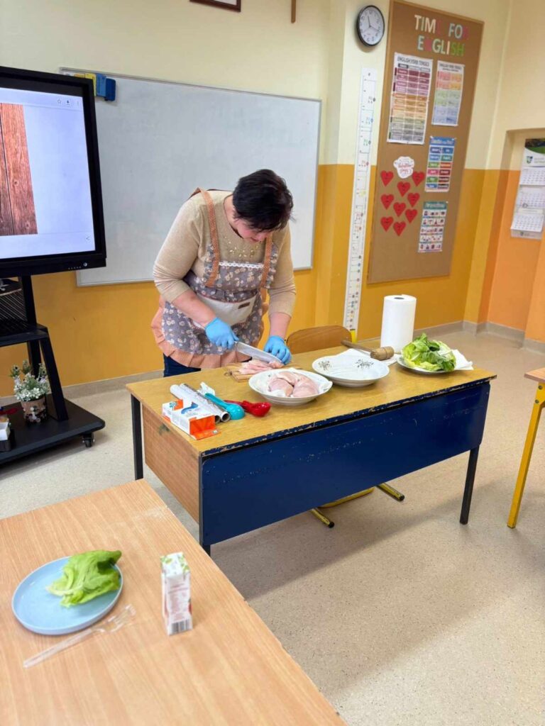 warsztaty kulinarne w Szkole Podstawowej w Biskupicach Zabarycznych