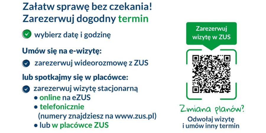 Rezerwuj wizyty w Zakładzie Ubezpieczeń Społecznych i wygodnie załatwiaj swoje sprawy