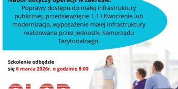 szkolenia dla Jednostek Samorządu Terytorialnego w ramach naboru nr 5/2026