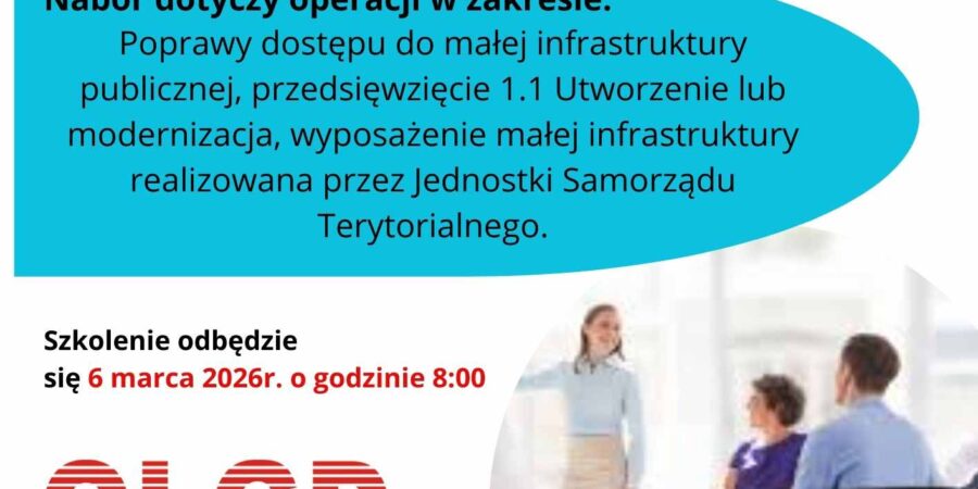 Szkolenie dla Jednostek Samorządu Terytorialnego w ramach naboru nr 5/2026