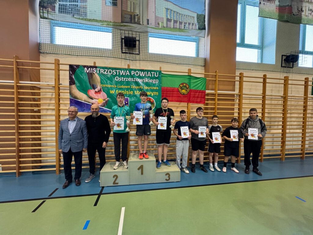 Sukcesy uczniów SP w Biskupicach Zabarycznych w Mistrzostwach Powiatu w Tenisie Stołowym